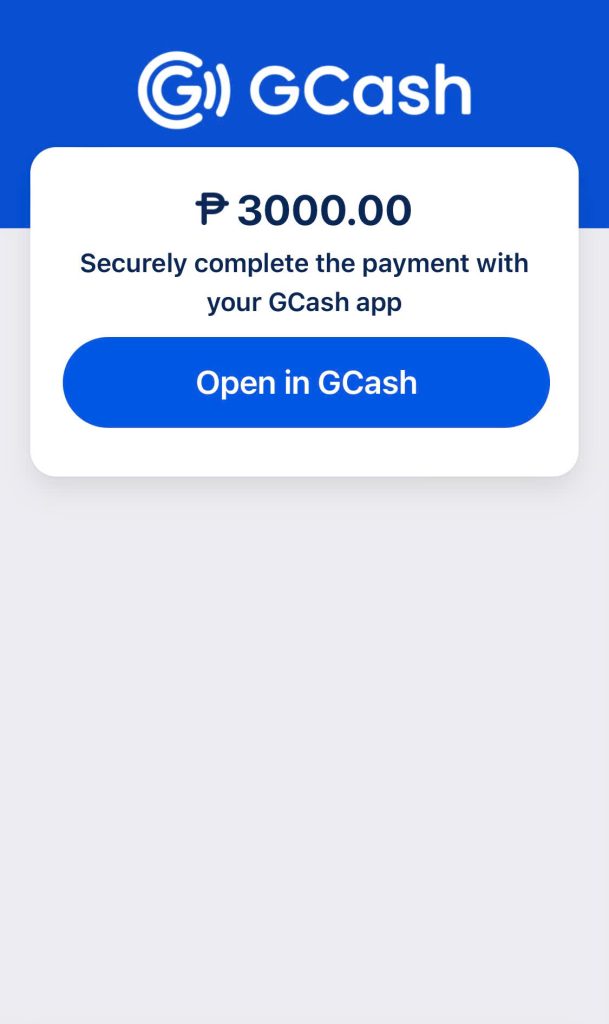 🧿️ Step 3: Players should open the GCash wallet to make a deposit.